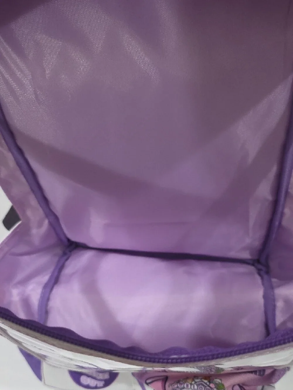 THE CLAW-Kids Purple Clear Window Backpack